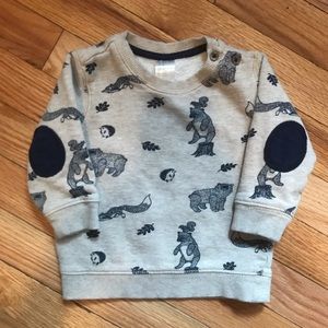 H&M Woodland Creatures Sweatshirt, size 6-9m